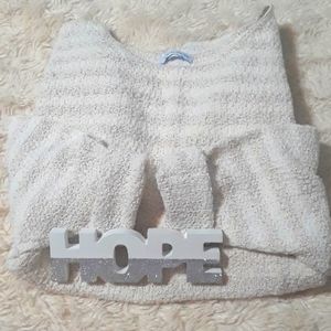 VINTAGE Ship'n Shore Cream Striped Sweater